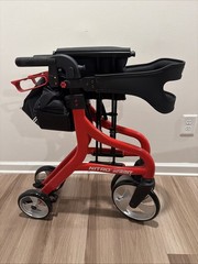 New Drive Medical Nitro Sprint Rollator Walker Heavy Duty w/Seat Red