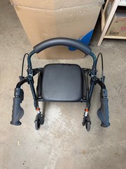 NOVA GetGo Petite Rollator Walker- Hgt 4’10“-5’4″; 18.5” Seat Hgt; Good Use BLUE