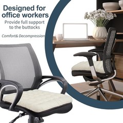 Comfort-Enhancing Jacquard Cushion with Anti-Skid Design – 16.5×15.7 inches