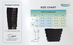 XL Adjustable Calf Compression Wrap Lymphedema Edema CVI Swelling Relief
