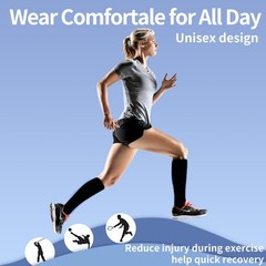 Open Toe Compression Socks for Women Men 15-20 Mmhg 4 Pairs Toeless Footless Soc