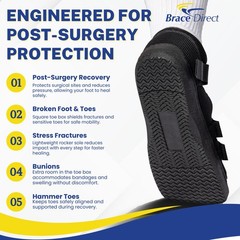 Brace Direct Post Op Shoe – Adjustable Medical Walking Shoe Operation Support