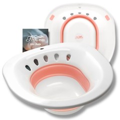 FIVONA OVER THE TOILET OVAL FOLDABLE SITZ BATH BASIN FOR SOAKING AND STEAMING