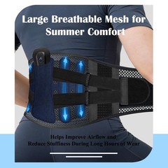Back Brace for Men and Women, Lower Back Brace for Work and Lifting, Breathab…
