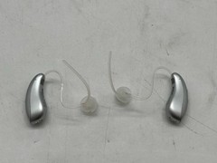 RCA OTC Behind-the-Ear Hearing Aids with Charging Case (Silver)
