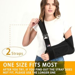 Arm Sling Shoulder Immobilizer, Shoulder Sling for Torn Rotator Left Black