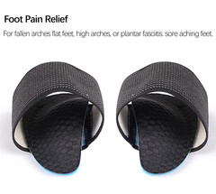 PAIR FOOT ARCH SUPPORT FLAT FEET FALLEN ARCH PLANTAR FASCIITIS INSOLE HEEL PAIN