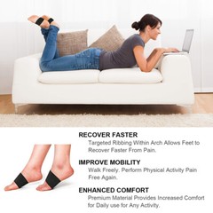 Compression Arch Sleeves Plantar Fasciitis Support Foot Brace Wrap Pain Relief