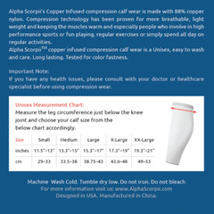 Calf Copper Infused Compression Sports Sleeve