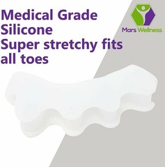 Mars Wellness Gel Toe Separators – Correct Bunions, Overlapping Toe