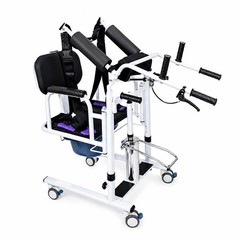 440 lbs Hydraulic Patient Transfer Lift Chair Manual Hydraulic Lift w/Split Seat