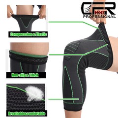 Leg Brace Thigh Compression Sleeve Calf Knee Support Socks Pain Relief Men Women