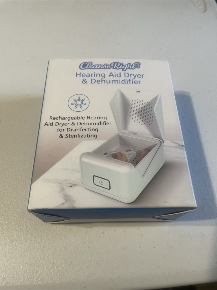 Blue Echo Cleanse Right Hearing Aid Dryer & Dehumidifier UV Recharagable T30