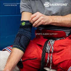 Large Elbow Support for Baseball, Basketball & Tennis – Lightweight & Comfy