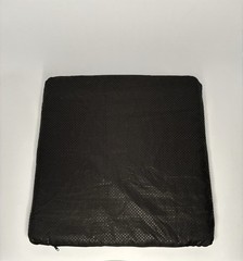 Black Gel Seat Cushion Square Pad, Zippered Zip Cover Seat Cushion