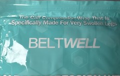 Beltwell Adjustable Calf Compression Wrap Lymphedema Circulation M – Tall Beige
