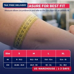 Doctor Developed Elbow Brace for Tendonitis and Tennis Elbow, Compression Sleeve