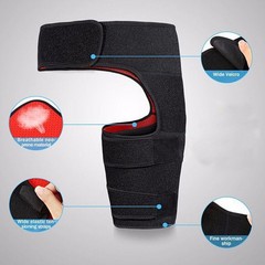 Hip&Groin Support Brace-Compression Wrap for Sciatica Pain Relief&Thigh Recovery