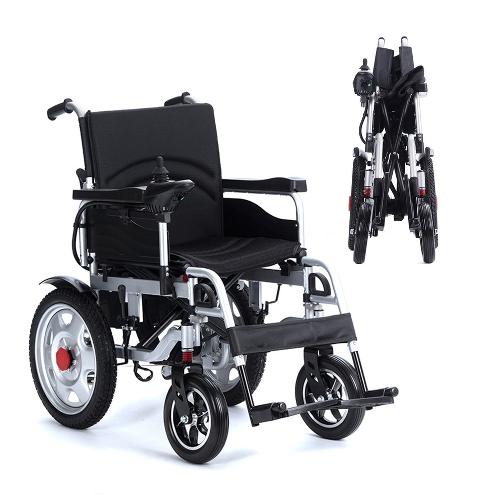 Lightweight Electric Wheelchair 500W Power Motor – Black – Tested Used Good4I