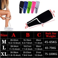 Sport Compression Calf Sleeves Leg Sock Running Hiking Cycling Leg Warmer