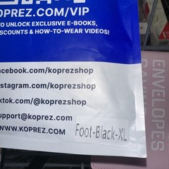 Koprez Foot Ankle Sleeve Compression Sleeve Support Black XL