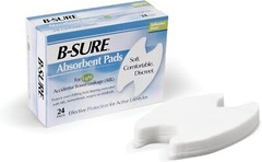 7 pack B-Sure Anal Leakage Pads Box of 24 Pads – Incontinence aid pads