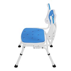 Folding Shower Chair with Arms and Back for Seniors Handicap Disabled Orange US