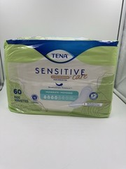 3x Tena Sensitive Care Pads #4 Moderate Absorbency 60 Count Long 180 Total