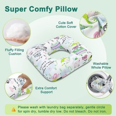 Rectangular Donut Pillow, 3 Inch Lifting Cushion for Bed Sores, Post Surgery …