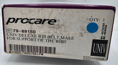 ProCare Deluxe 6″ Elastic Rib Belt Universal Fit White MALE 79-89150 Adjustable