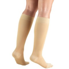 Truform 30-40 mmHg Compression Stockings for Men and Large (1 Pair), Beige