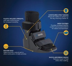 EXTRA-SMALL United Ortho Short Cam Walker Fracture Foot Boot Fits Left or Right