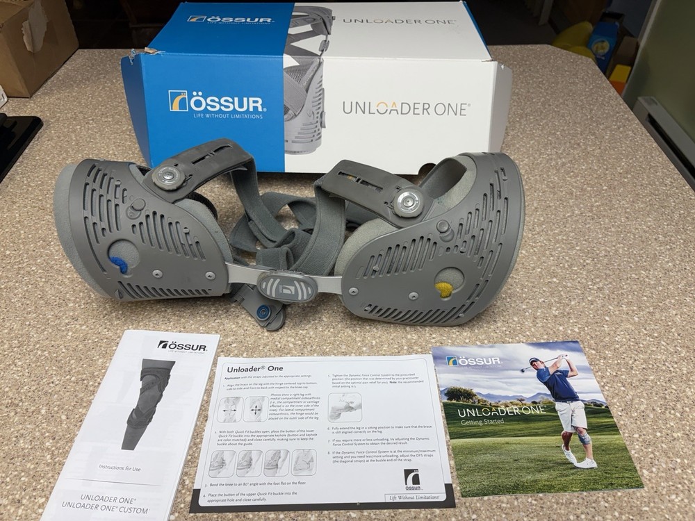 X-Large Right Medial Unloader One X Ossur Knee Bracing Support Orthosis OA BOA