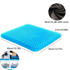 Gel Seat Cushion Double Thick Egg Seat Cushion Non Slip Cover Breathable Design