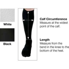 CURAD Compression Short Dress Socks Nylon/Spandex/Cotton Black Size D Short