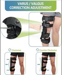 Komzer OA Unloader Knee Brace Adjustable Medical Grade Universal Left Black