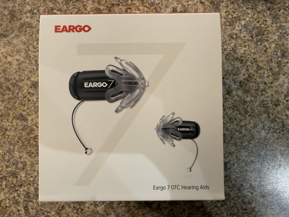 Eargo 7 Self-Fitting OTC Hearing Aid, In Canal, Lightly Used