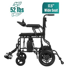 Electric Wheelchair, Foldable All Terrain Motorized Chair