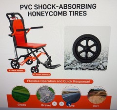 Garvee Lightweight Folding Wheelchair Portable Transport Chair