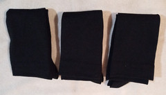 Fenglaoda black knee high compression socks 3 pair size S/M shoe size 5-9 NIB