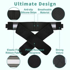 Premium Belt Relieve Lower Back Pain Si Joint Sciatica Waist Belly Support Belt