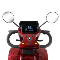 Heavy Duty 4-Wheel Mobility Scooter 31 Miles 3-Speed 500W 400lbs Capacity Red