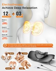 Multi-Functional Cervical Traction Device, Dynamic Neck Massager with Pulsed …