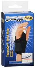 Sport Aid GOLD ThermaDry3 Wrist Wrap Universal One Size