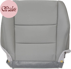 Gray #GR Driver Side Bottom Replacement Leather Seat Cover Compatible with Honda