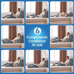 Ahpmeoa 6PCS Wedge Pillow Set for After Surgery, Orthopedic Bed Wedge Pillow