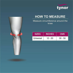 Tynor Patellar Support, Universal Size, 1 Unit, For Patello-Femoral Problems