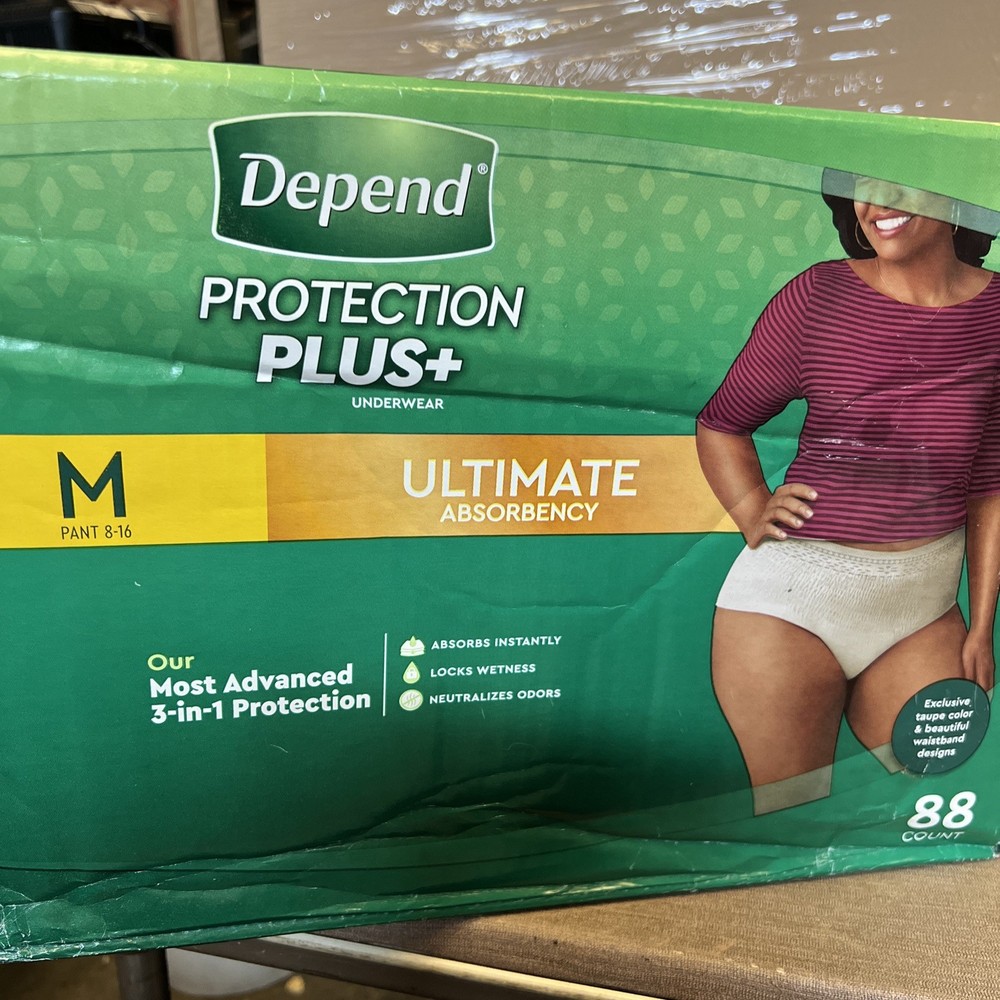 Depend Fit-Flex Incontinence Pants for Women – 88 Count