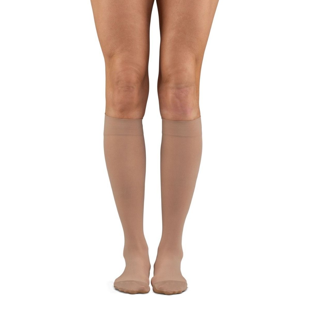 Dr. Comfort Microfiber Medical Compression Stockings Small 15-20mmHg (Beige)