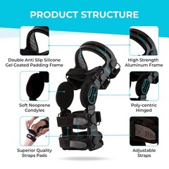 Z1 K6 Hinged Unloader Knee Brace Support for Arthritis Pain OA ACL Meniscus Tear